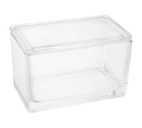 DEARMAMY Estuche para Tinción de Vidrio 60 Cuadrado, Material Vidrio Transparente, Uso Vertical y Horizontal, Accesorio para Laboratorio Científico, Caja para Diapositivas Pequeña