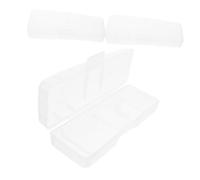 DEARMAMY Estuche Transparente para Afeitadora Manual 3 Unidades Tamaño Compacto Diseño Portátil para Viajeros Soporte Rígido De Plástico Protección Antidaños y Almacenamiento Organizado