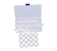 DEARMAMY Estuche Transparente para Lentes De Contacto Kit De Viaje con Pinzas para Recambios Almacenamiento De Lentes para Usar Casa