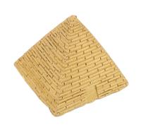 DEARMAMY Figura de Pirámide Egipcia Miniatura de Resina Robusta Adorno Artesanal para Decoración de Hogar y Oficina Bandeja Decorativa de Micro Paisaje Réplica Detallada del Antiguo Egipto