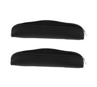 DEARMAMY Funda para Bolígrafos de Insulina Estructura Protectora para Uso Diario 2 Piezas en Pu Negro, Estuche Compacto y Ligero y Gestión Eficaz