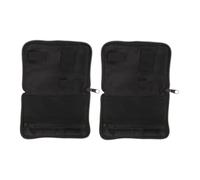 DEARMAMY Funda Protectora de Tela Negra para Tensiómetro de Pulso, Resistente al Agua Desgaste, Estuche Portátil para Viaje con 2 Piezas