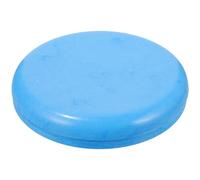 DEARMAMY Fundas de Asiento Redondo de Plástico para Taburete, Kit de Reemplazo 4 Piezas (2 Fundas de Fibra de Vidrio Azul 2 Placas de Hierro), Accesorio para Taburetes de Comedor y Cocina,