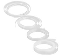 DEARMAMY Fundas Termorretráctiles Transparentes para Patillas de Gafas 4 Rollos 5Mm 6Mm 7Mm 12Mm Cada Uno 3m Protector Antidesgaste y Antideslizante para Soporte de Orejas de Gafas