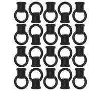 DEARMAMY Ganchos para Lámparas Colgantes M10 Negros, 20 Unidades, Gancho de Metal Cerrado Resistente para Colgar en Techo, Accesorios de Instalación Segura para Iluminación Interior