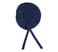 DEARMAMY Gorro de ducha de seda de morera Tapa de sueño satinado sueño nocturno gorro de seda para dormir gorro de raso para mujer dormida gorros de mujer para dormir Marina de guerra