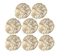 DEARMAMY Gorros Térmicos de Aluminio para Cuidado Capilar 8 Piezas Doradas Gorro para Procesar el Cabello Tapa para Acondicionamiento Profundo Uso en Salón y Hogar