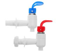 DEARMAMY Grifo de Agua de Plástico para Dispensador Válvula Vertical de Presión para Agua Fría y Caliente Repuesto para Purificador y Garrafón Compatible Oficina y Hogar Diseño