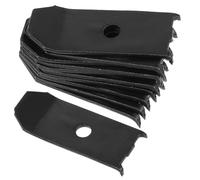 DEARMAMY Herrajes para Hojas de Mesa 10 Piezas, Nivelador de Chapa de Hierro Negro, Conectores Rectos para Muebles y Gabinetes, Fácil Instalación, para Reparación y Montaje de Muebles