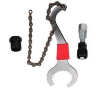 DEARMAMY Herramienta para Desmontar el Eje de Pedalier, Extractor de Bielas | Metal Resistente al Desgaste, No Daña los Dientes, para Bicicletas de Carretera y Otras Bicicletas