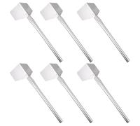 DEARMAMY Juego de 6 Llanas Esquinera de Acero Inoxidable Grandes Mango Ergonómico Antideslizante para Esquinas Exteriores Herramienta para Enlucir y Acabado Paneles de Yeso Uso