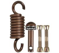 DEARMAMY Juego de Resortes Metálicos para Sillas Colgantes Doble, Color Café, Kit Completo para Hamacas y Columpios de Porche, Accesorios Resistentes para Fijación Segura y Oscilante