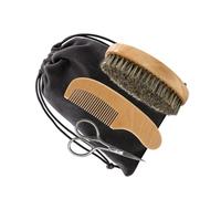 DEARMAMY Kit Cuidado Barba para Hombres 4 Piezas Afeitadora y Cepillo para Barba Herramienta Práctica en Casa o Viaje