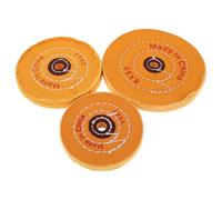 DEARMAMY Kit de 3 Discos de Pulido para Amoladora de Banco Ruedas de Fieltro de 4 5 y 6 Pulgadas con Eje de 12 MM Pulidor para Joyería y Metales Blandos Accesorio para Acabados Suaves