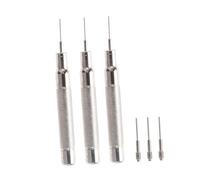 DEARMAMY Kit de Reparación de Relojes Aguja de Punzonado Acero 0,7-0,9 Mm Herramienta Manual Desmontaje para Relojero Ajuste Correas y Cambio Baterías Uso Profesional