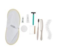 DEARMAMY Kit Desechable de Artículos Esenciales de Viaje para Juego Material Seguro Diseño Desechable para Hombres y Mujeres para Familiar