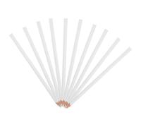 DEARMAMY Lápices de Dibujo Blancos de Cera 10 Piezas para Marcar Vidrio, Cerámica y Tela, Lápiz Graso para Artesanía y Costura, Herramienta Versátil para Manualidades y Confección