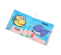 DEARMAMY Libro de Tela para Bebés Resistente Roturas Papel Sonoro Libro Educativo Primera Infancia Entrenamiento Cognitivo Colores Brillantes para Estimular Percepción Visual y