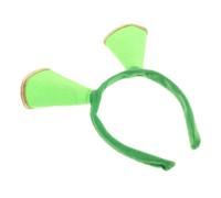 DEARMAMY Linda Diadema Tridimensional Altavoces De Alambre Horquillas De Pan Diadema De Lavado De Cara Banda Para El Cabello Diadema Altavoces De Potencia Light Green Tela De Fieltro