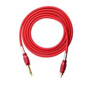 DEARMAMY Línea de Conexión Trenzada Profesional para Alimentación de Máquinas Cordón Clip Cordón para Máquina para Tatuajes (rojo)