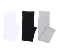 DEARMAMY Manga de Mujer de Protección Solar, Funda Protectora Solar de Seda de Hielo, 3 Pares, sin Dedos, Elástica y Transpirable, para Dama, Navegación y Conducción