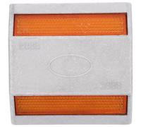 DEARMAMY Marcador Reflectante Vial de Aluminio Doble Amarillo 4B Señal de Seguridad para Garajes y Aparcamientos Reflectores Laterales para Señalización Vial Accesorios para