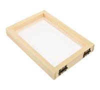 DEARMAMY Marco De Madera Para Hacer Papel Reciclado Con Malla Resistentes Kit De Manualidades Diy Educativo Para Niños Proceso Creativo Y Conciencia Ambiental