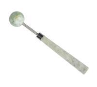 DEARMAMY Martillo de Masaje Portátil de Jade Natural Diseño Esférico con Resorte Aparato de Salud para Pies y Cuerpo Herramienta Manual para Fitness y Relajación Muscular Color Aleatorio