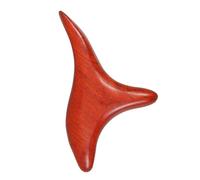 DEARMAMY Masajeador Manual de Madera Triple Punta Compacto para Terapia de Puntos Gatillo y Raspado Facial, Herramienta Ergonómica Resistente para Masajes Corporales Pies en Bienestar