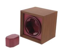 DEARMAMY mira la Cuerda enrollador de Reloj Doble Reloj automático Equipo enrollador automático de Relojes Watch relógios Ver Soporte Giratorio Soporte para Girar el Reloj Abdominales Brown