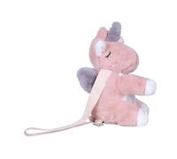 DEARMAMY Mochila Unicornio de Peluche para Mochila y Ligera con Diseño de Muñeco Encantador para Guardería y Diario Bolsa Práctica para Objetos Pequeños
