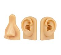 DEARMAMY Modelo De Práctica De Perforación De Orejas Partes Del Cuerpo De Silicona Modelo De Oreja Para Entrenamiento Perforación Clínica