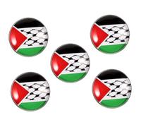 DEARMAMY Palestina 5 Piezas Broche Palestina Broche Pin De Broche De Bufanda De De Palestina Pines De De Broche Para Aleación De Zinc