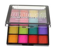 DEARMAMY Paleta De Sombras De Ojos De 16 Colores Mate Brillo Resistente Al Agua Para Maquillaje De Ojos y Festivales Compacta y Portátil