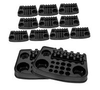 DEARMAMY Paletas De Pigmentos De Plástico Para Tatuar 12 Unidades Pequeñas Paletas Desechables Para Artistas Tatuadores Profesionales y Aficionados Uso En Estudio De Tatuajes Negra