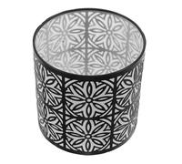 DEARMAMY Pantalla de Lámpara de Metal Pequeña E27 Negra Pantalla Colgante Hueca Tallada Diseño de Girasol Protector de Bombilla para Lámpara de Escritorio y Colgante Decorativa Vintage