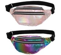 DEARMAMY Paquetes De 2 Piezas Bolsa De Riñonera Viajar Equipaje Carteras De Viaje para Mujer Transportador Bolsos Bolsa De Cinturón De Las Mujeres Bolsas Tela Oxford