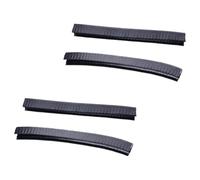 DEARMAMY Parachoques de Cubierta Resistente al Calor y Ajuste para Borde de Tabla para Patineta de Silicona Negra Diseño en Ranura 2 Pares