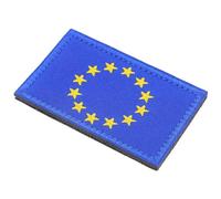 DEARMAMY Parche Bordado Bandera Unión Europea Accesorio de Nylon Resistente Termoadhesivo para Ropa Mochilas y Sombreros Parche Decorativo para Manualidades y Costura Emblema