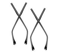DEARMAMY Patillas de Reemplazo de Metal Negro para Gafas 2 Pares con Diseño Estilizado y Compatibilidad para Reparación y Mayor Estabilidad