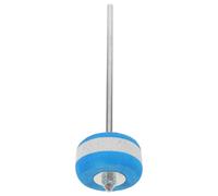 DEARMAMY Pedal de Bombo Mazo de Fieltro Doble Cara Azul y Claro, Accesorio de Repuesto para Batería, Varilla Adaptadora Compatible, Diseño Ergonómico para Uso en Conciertos y Eventos