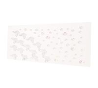 DEARMAMY Pegatina de Diamante Forma de Ala Lágrima Decoración de Maquillaje Gemas Autoadhesivas Rostro Joyas Ojo Pegatinas Faciales Brillantes Manualidades Gemas