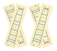 DEARMAMY Pegatinas Removibles para Diapasón de Violín 4 Piezas Transparentes para Posición de Dedos Accesorio para Principiantes Calcomanías de Notas para Aprendizaje Rápido en Violín