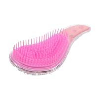 DEARMAMY Peine de regla suave de dibujos animados embutidoras de medias para niña pequeña caricatura de cepillo para el cabello lindo cepillo de pelo de las niñas el plastico rosa