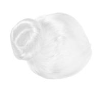 DEARMAMY Peluca De Anciana Disfraz De Señora Santa Abuela Peluca Anciana Reutilizable Fácil De Usar Moño Adultos Cosplay Halloween Navidad