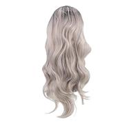 DEARMAMY peluca hallowen haloween rip curl frizz peluquin kawavy cute peluquín para fiesta cabello falso ondulado natural pelo falso para fiesta cosplay pelo falso fibra óptica Colorful