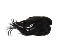 DEARMAMY Peluca Rizada con Coleta Postiza de Extensiones de Clip para Mujer para Uso Diario o Fiestas