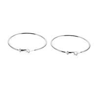 DEARMAMY Pendientes de Aro de Plata de Ley Grandes y Finos Joyería Hipoalergénica para Mujer Aros Decorativos Minimalistas para Diario