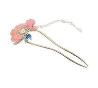 DEARMAMY Peony Peony Peony Beatpin Chino Decoración De Cabello De Cabello De Estilo Chino