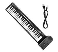 DEARMAMY Piano Eléctrico Portátil Plegable De Teclas Ajustables Para Principiantes Para Estudiantes Herramienta Educativa Musical Para Aprender Tocar